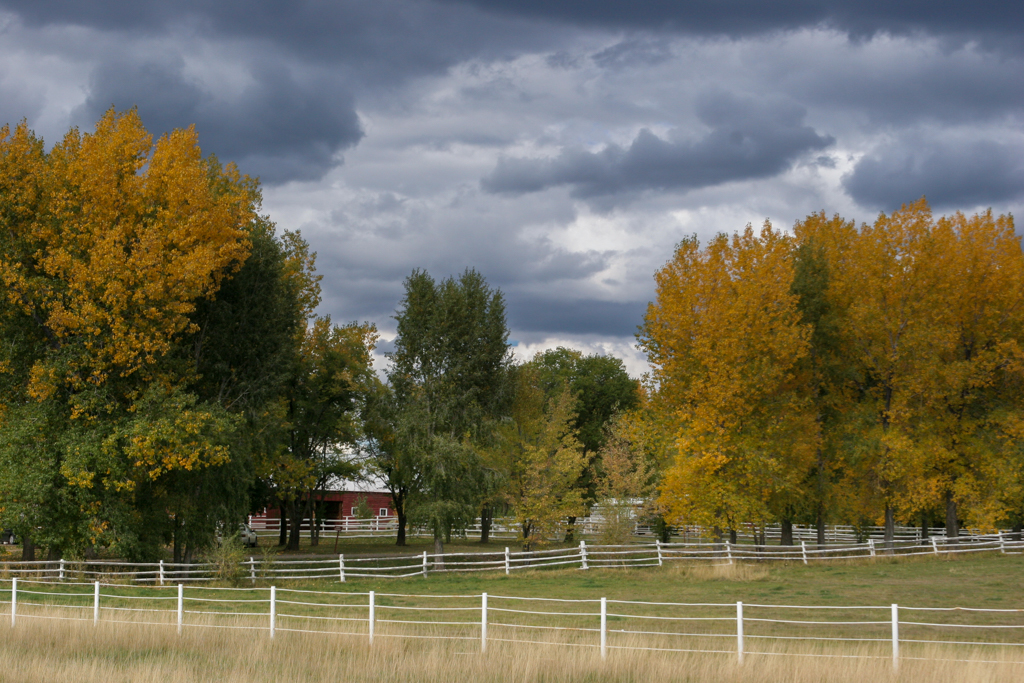 Ranch and clouds